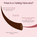 Unidollss Tubing Mascara Volume and Length Brown Lengthening Long Lasting All Day, No Smudging, No Clumping, Washable Voluminous Tubing Mascara