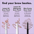 E.L.F. Instant Lift Brow Pencil, Dual-Sided, Precise, Fine Tip, Shapes, Defines, Fills Brows, Contours, Combs, Tames, Neutral Brown, 0.006 Oz