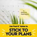 Post-It Pop-Up Notes Dispenser, Organizes Desk & Keeps Notes Nearby, Black Base, Clear Top, Includes 50 Sheets of 3 in X 3 in Canary Yellow Sheets