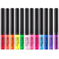 BestLand 12 Colors Matte Liquid Eyeliner Set Colorful UV Neon Eyeliner Pencil Pigmented Waterproof Smudgeproof Long Lasting Eye Liner Xmas