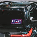 3 Pack Trump Sticker, 8"x4" Big Trump Letters Car Decal, President Donald Trump Take America Back Bumper Sticker Fadeproof Vinyl for Car, Truck,