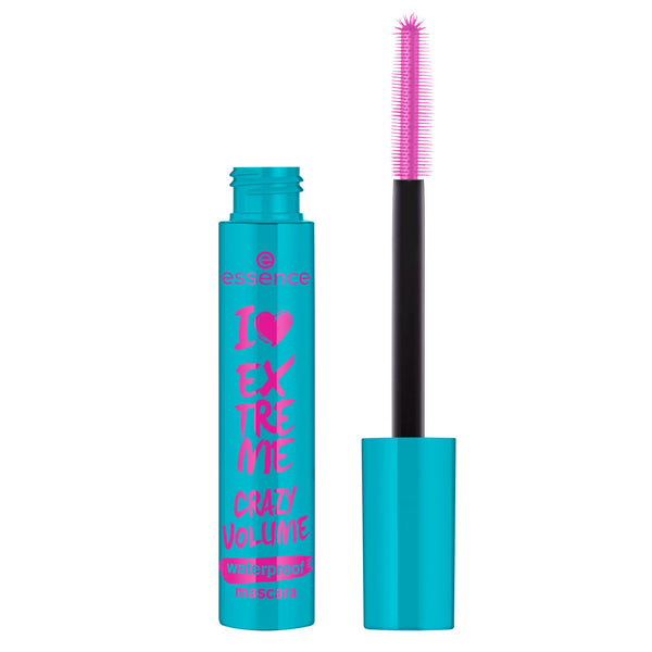 essence | I Love Extreme Crazy Volume Waterproof Mascara | Volumizing & Longlasting for Dramatic Lashes | Vegan & Cruelty Free | Free From