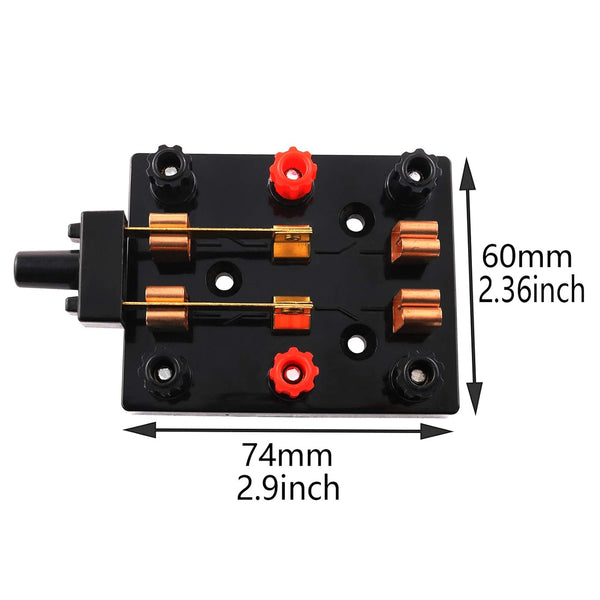 Double Pole Double Throw Electrical Switch, Knife Switch, Electricity Experimental Equipment, Teaching Instrument Used to Disconnect Two