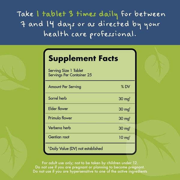 Bionorica Sinupret Adult Strength Sinus - Immune Support Supplement - All Natural - Herbal Nasal Passage & Immunity Boost - 25 Tablets