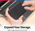 Toshiba Canvio Basics 2TB Portable External Hard Drive USB 3.0, Black - HDTB520XK3AA 2TB Contemporary Black