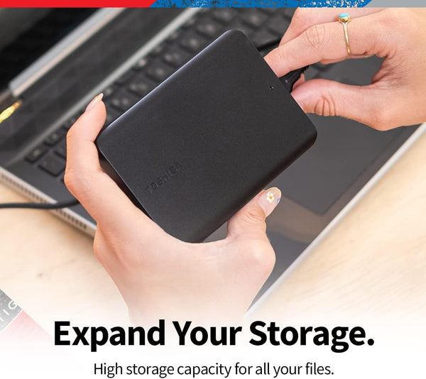 Toshiba Canvio Basics 2TB Portable External Hard Drive USB 3.0, Black - HDTB520XK3AA 2TB Contemporary Black