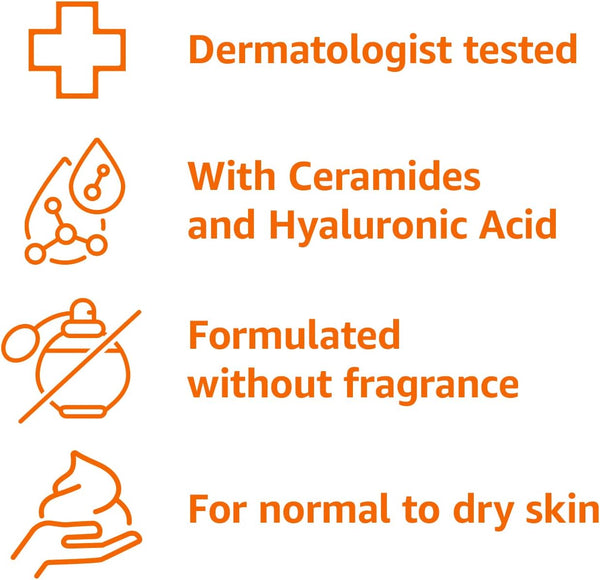 Amazon Basics Moisturizing Cream for Face and Body, Fragrance-Free, with Ceramides, Hydrating for Dry Skin, 16 Ounces, 1-Pack 16 Ounce (Pack of 1)