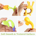 Chuya Teething Toys for Baby, Teethers with Banana Toothbrush Teeth Brushing,BPA-Free,Chew Toy Infants Toddlers Silicone Teether for Babies 0-6-12