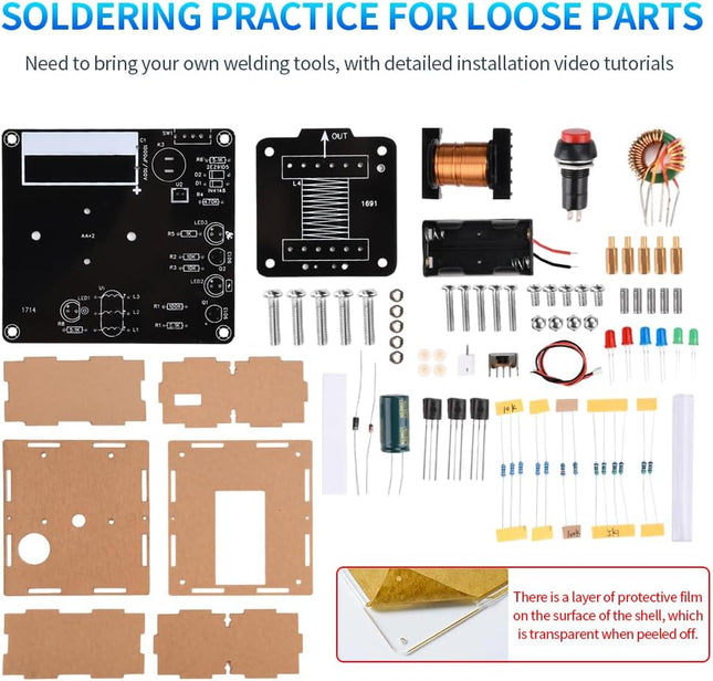 STEM Projects DIY Toys Soldering Practice Kit, Electric Magnetic Transmitter Edu