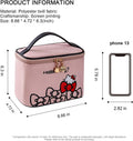 AmBealla Makeup Bag Large Waterproof Cosmetic Bags with Makeup Brush Holder,Cute Printed Makeup Organizer for Women Traveling,Portable Toiletry