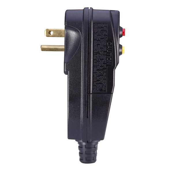 Replacement GFCI Plug 15Amp 3 Prong 120V | for Pressure Washer Pool Pump etc., Circuit Breaker, Outdoor Waterproof, Auto-reset