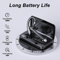 Bluetooth Headset,Wireless Bluetooth Earpiece with 500mAh Charging Case 80 Hours Talking Time，V5.1 Hands-Free Earphones with Built-in Mic for