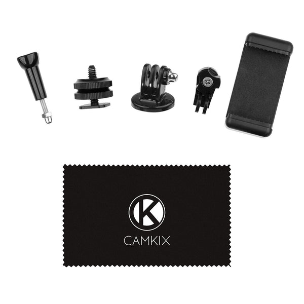 Camkix Hot Shoe Mount Adapter Kit Compatible with Phone, Action Cam to the Flash Mount of Your DSLR Camera - Record Your Photo Shoot or Use Phone