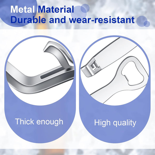 3 Pcs Vial Decapper for 20Mm and 13Mm Flip Vial Cap Stainless Steel Remover Oral Liquid Seal Opener Bottle Openers for Beer Bottle Can Jar