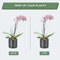12 Pack 16 Inch Metal Plant Support Stakes for Outdoor Plants and Flowers | Plant Support Sticks, Includes 24 Twist Ties, For Peony, Amaryllis,