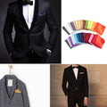 MONOTONOUS Mens Pocket Squares Handkerchief For Wedding Party, 8.6" x8.6" (Pack of 30)