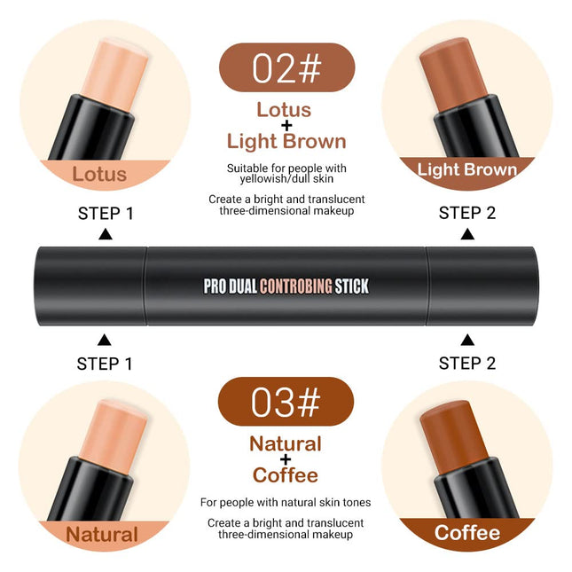 Evpct 4 Colors Contour Stick Makeup Set Concealer Stick Cream Contouring Contour