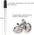 12 pcs, 1 oz Amber Dropper Bottles w/ 3 Stainless Steel Funnels & 1 Long Glass Dropper - 30ml Glass Bottles with Eye Droppers, Leakproof Essential
