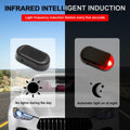 Car Solar Power Simulated Dummy Alarm, Anti-Theft LED Flashing Security Light Fake Lamp, Automotive Warning Interior Safety Lights with USB