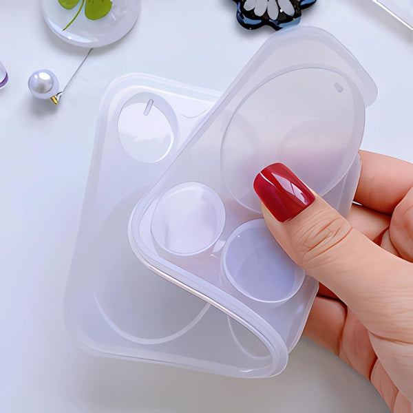 Resin Jewelry Molds, 128 Pcs Multiple UV Resin Earring Mold with Holes, Basic Epoxy Keychain Kits Bundle Complete Set, Necklace Pendant Moldes