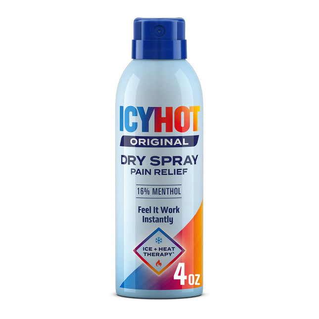 Icy Hot Original Pain Relief Dry Spray with 16% Menthol, Pain Relief for Muscles
