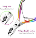 Cuticle Trimmer Cuticle Remover with Cuticle Pusher, XUNXMAS Professional Stainless Steel Durable Pedicure Manicure Tools Cutter Nipper Scissor