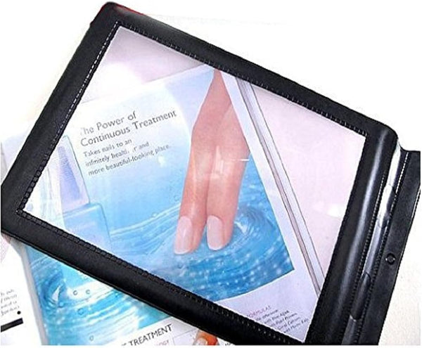 Valuu A4 Magnifier Full Page Reading Magnifier 3X Magnifying Power Large Sheet Magnifying Glass Reading Aid Lens Fresnel for Books Menus