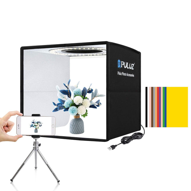 PULUZ Mini Photo Studio Light Box, Photo Shooting Tent kit, Portable Folding Photography Light Tent with CRI >95 104pcs 