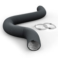 iPower Flexible 3 Inch 8 Feet Aluminum Ducting 4 Layer Protection Dryer Vent Hose for HVAC Heating Cooling Ventilation and Exhaust, 2 Clamps