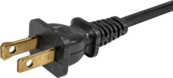 Southwire Appliance Cord with Slotted Mini Plug - Built for Kitchen Heat Appliances - Moisture & Abrasion Resistant Vinyl - Black - 6 Foot - HPN