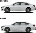 Window Trim Chrome Delete Blackout Overlay Kit Pre-Cut Vinyl Compatible for Honda Accord 10th Gen 2018-2021 (Side Window Chrome Delete)