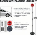 PARKEZ Flashing LED Light Parking Stop Sign For Garage