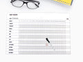 Dry Erase Habit Tracker Calendar Ã¢ÂÂ Double-Sided Monthly & Yearly Goal Planner Ã¢ÂÂ 11Ã¢ÂÂX17Ã¢ÂÂ Laminated, Reusable Ã¢ÂÂ Includes 2