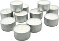 Stonebriar 100 Pack Unscented 8 Hour Extended Burn Time Tea Light Candles, White, 100 Count