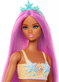 Barbie Fantasy Mermaid Doll and Fashions | Pink Fantasy Hair and Headband Accessory, Toy with Starfish-Inspired Bodice and Soft Orange Tail, Ages 3+