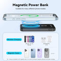 Magnetic Power Bank 5000Mah, Magnetic Portable Charger Fast Charging with Type-C Cable, Ultra Slim Magsafe Battery Pack, Magnetic Battery Pack for