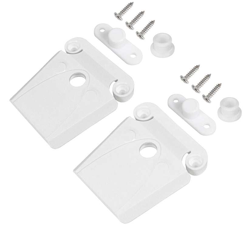 Cooler Latch Replacement Kit, Plastic Cooler Latches with 2 Winged Posts & 2 Single-Screw Button Posts, Fits 50–165 Qt Coolers, Part #24013-2 Pack