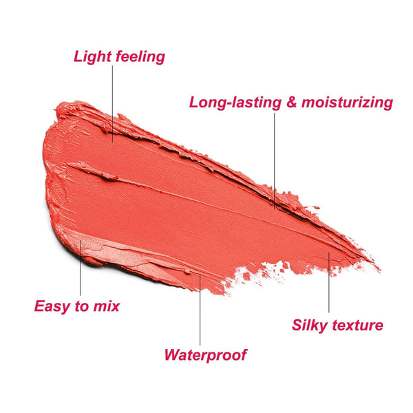 Multi-Use Makeup Blush Stick,Beauty Solid Moisturizer Stick,Waterproof Natural Nude Makeup,Tinted Solid Moisturizer Stick for Eyes Lips
