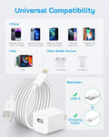 I Phone Lightning ChargerÃ¯Â¼Â[Mfi Certified] Phone Charger USB with Charging Cord 6 Ft I Phone Charger Cable for I Phone 14 13 12 11 Pro/Pro Max/Se
