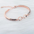 AKTAP Religious Christian Bracelet Sisters Christ are Sisters for Life Christening Baptism Gifts for Women Copper
