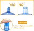 Zddaoole 30 Pack Non Spill Caps,Reusable 55mm 3 and 5 Gallon Water Bottle Snap On Cap,Replacement Non-Spill Anti Splash Water Jug Caps