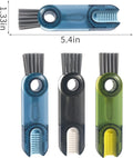 3 in 1 Cup Lid Gap Cleaning Brush Set, Multifunctional Insulation Bottle Cleaning Tools, Mutipurpose Tiny Silicone Cup Holder Cleaner, Home