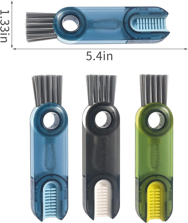 3 in 1 Cup Lid Gap Cleaning Brush Set, Multifunctional Insulation Bottle Cleaning Tools, Mutipurpose Tiny Silicone Cup Holder Cleaner, Home