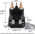 725-06153A Solenoid Compatible with Cub Cadet XT1 Lawn Mower - Starter Solenoid 12V Fit for MTD Troy Bilt Cub Cadet XT2 ZT1 RZT Tractor and