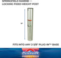 Springfield Marine 3300713 13" Post for Plug in System Grey