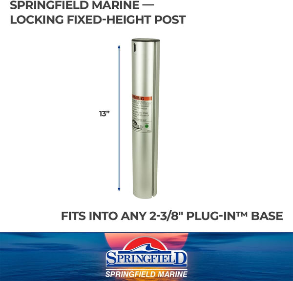 Springfield Marine 3300713 13" Post for Plug in System Grey