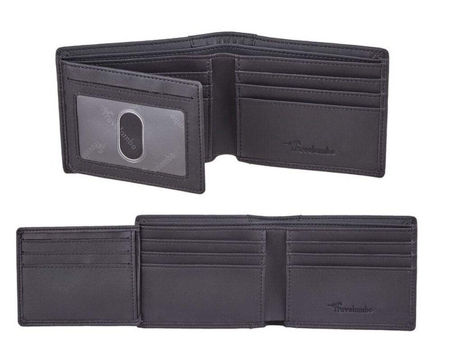 Travelambo Wallet for Men, Trifold RFID Blocking Mens Wallet, 12 Credit Card Hol