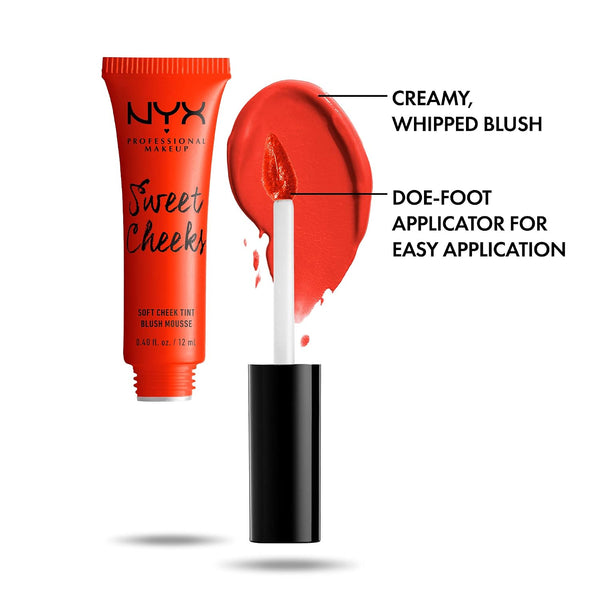 NYX PROFESSIONAL MAKEUP Sweet Cheeks Soft Cheek Tint, Cream Blush - Almost Famous Almost Famous 0.4 Fl Oz (Pack of 1)