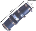 Hydro Master Plastic Sump Pump Check Valve with Stainless Steel Clamps 2 inch 2"