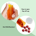 Juvale 6 Dram Empty Pill Bottles with Caps - Durable Plastic Vials - Easy-Open Caps for Travel Pill Bottles - Versatile Medicine Containers for